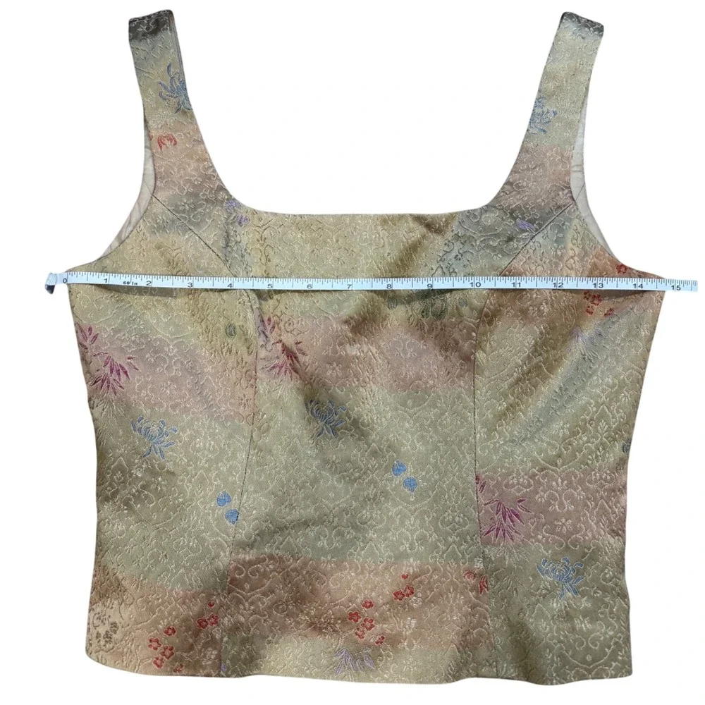 Vintage Y2K Brocade Cami Top - Picture 2 of 7